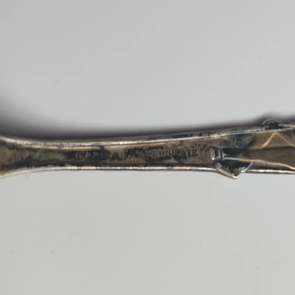 Vintage Mr. Peanut Carlton Silverplate Slotted Nut Spoon Planters‎ Promo 1940s